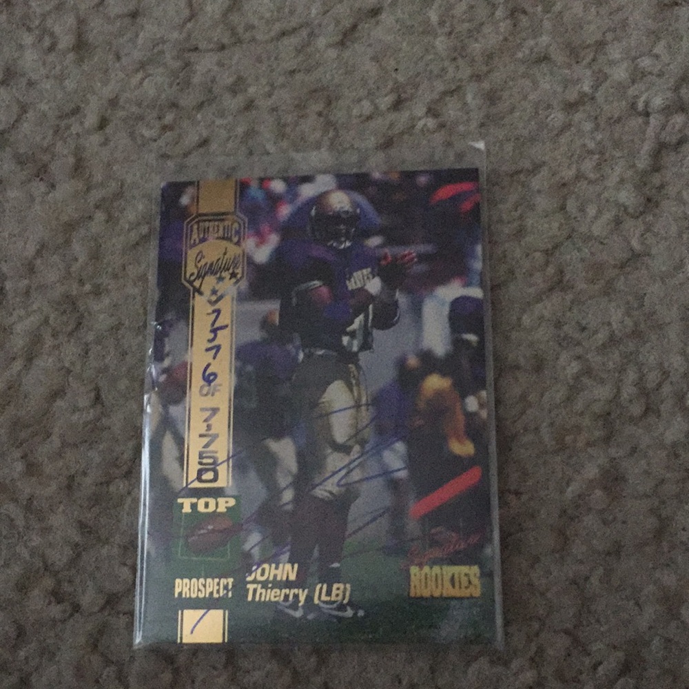 Sighed card